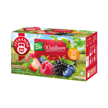 Teekanne Fruechtegarten Bio Waldbeere, Fruechtetee, Teebeutel im Kuvert, 71g